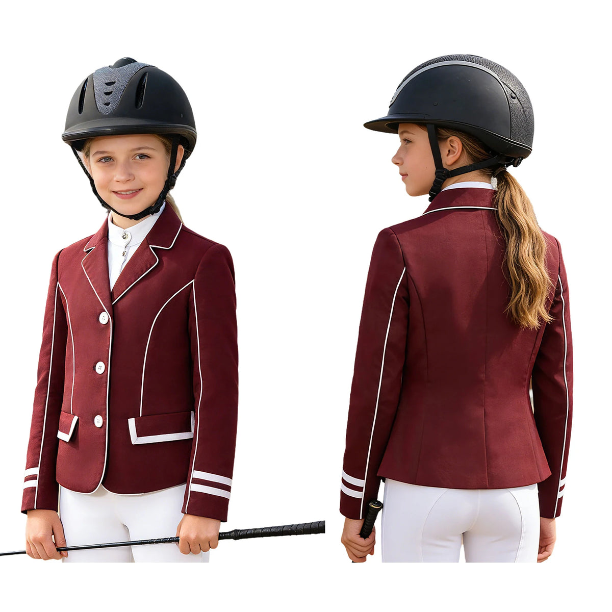 Freebily Girls Equestrian Riding Breeches Non Slip Horse Riding Leggings