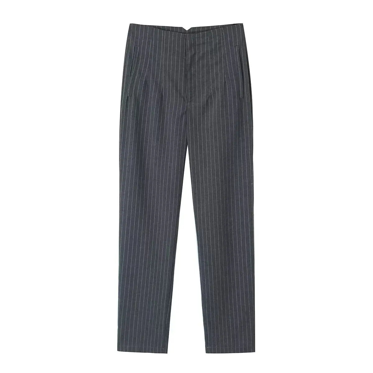 Others High Waist Casual Pants For Women Slim Fit Polyester