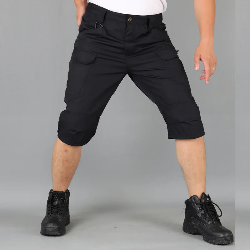 Summer Tactical Shorts For Men Quick Dry Cargo MultiPocket Waterproof