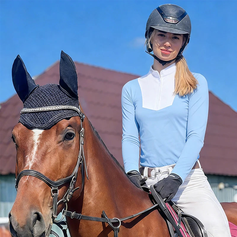 Women Equestrian Base Layer Long Sleeve Breathable Top