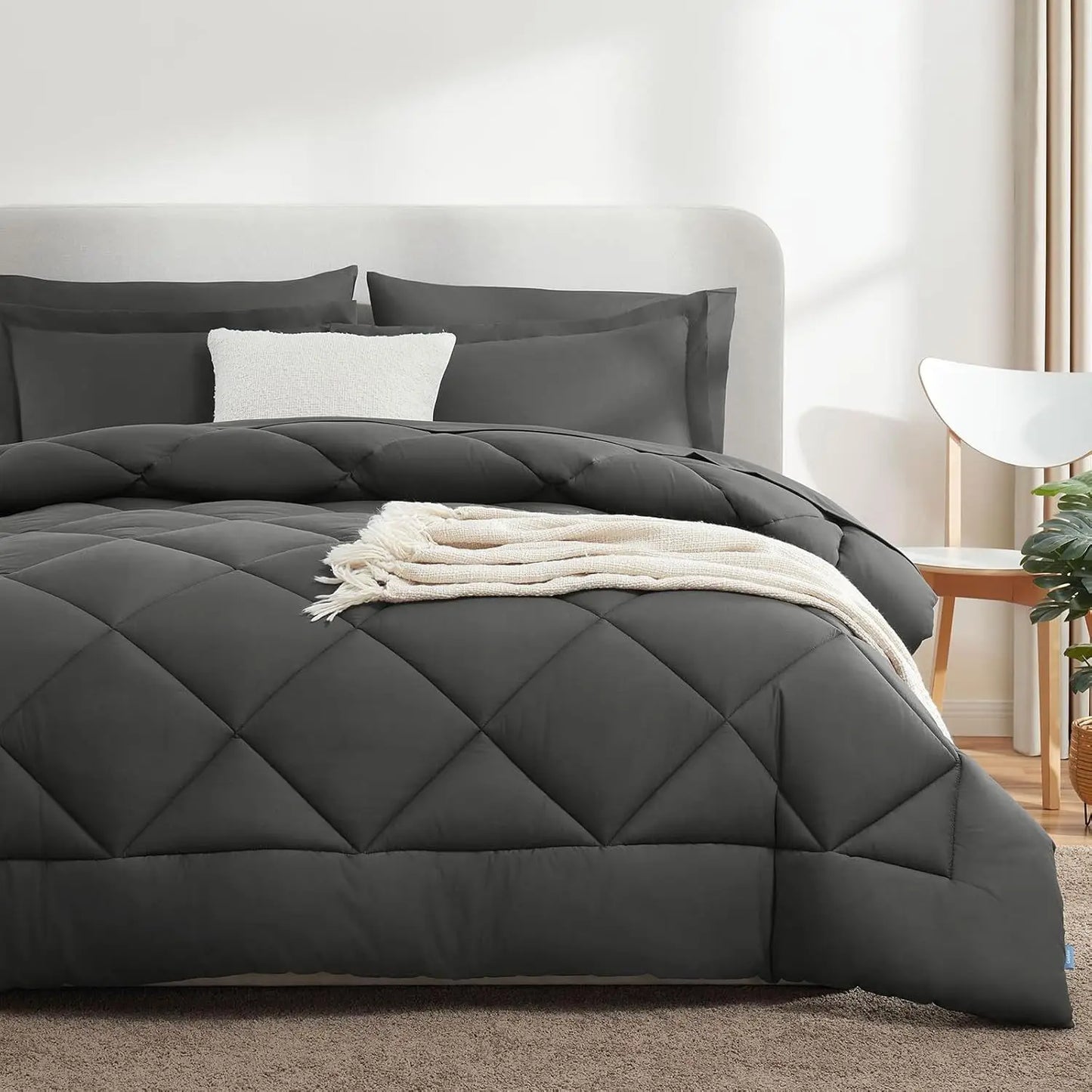 Luxury Bamboo Fiber 460 Gr Down Alternative Comforter Set