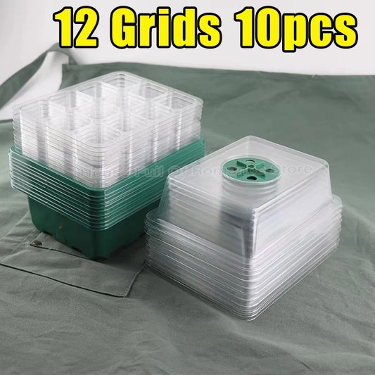 Seed Starter Kit With Adjustable Humidity DomeGuard Propagation Greenhouse Trays