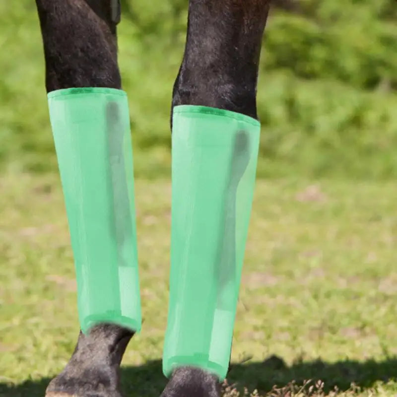 Horse Leg Guards Reusable Fly Boots For Horses Breathable