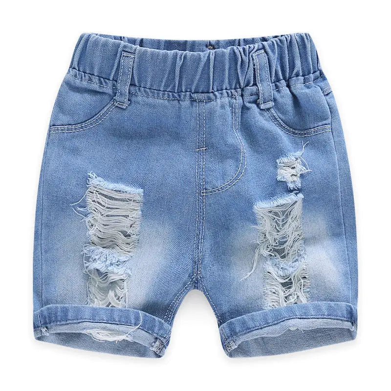 Baby Spring Jeans for Boys Elastic Waist Denim Pants