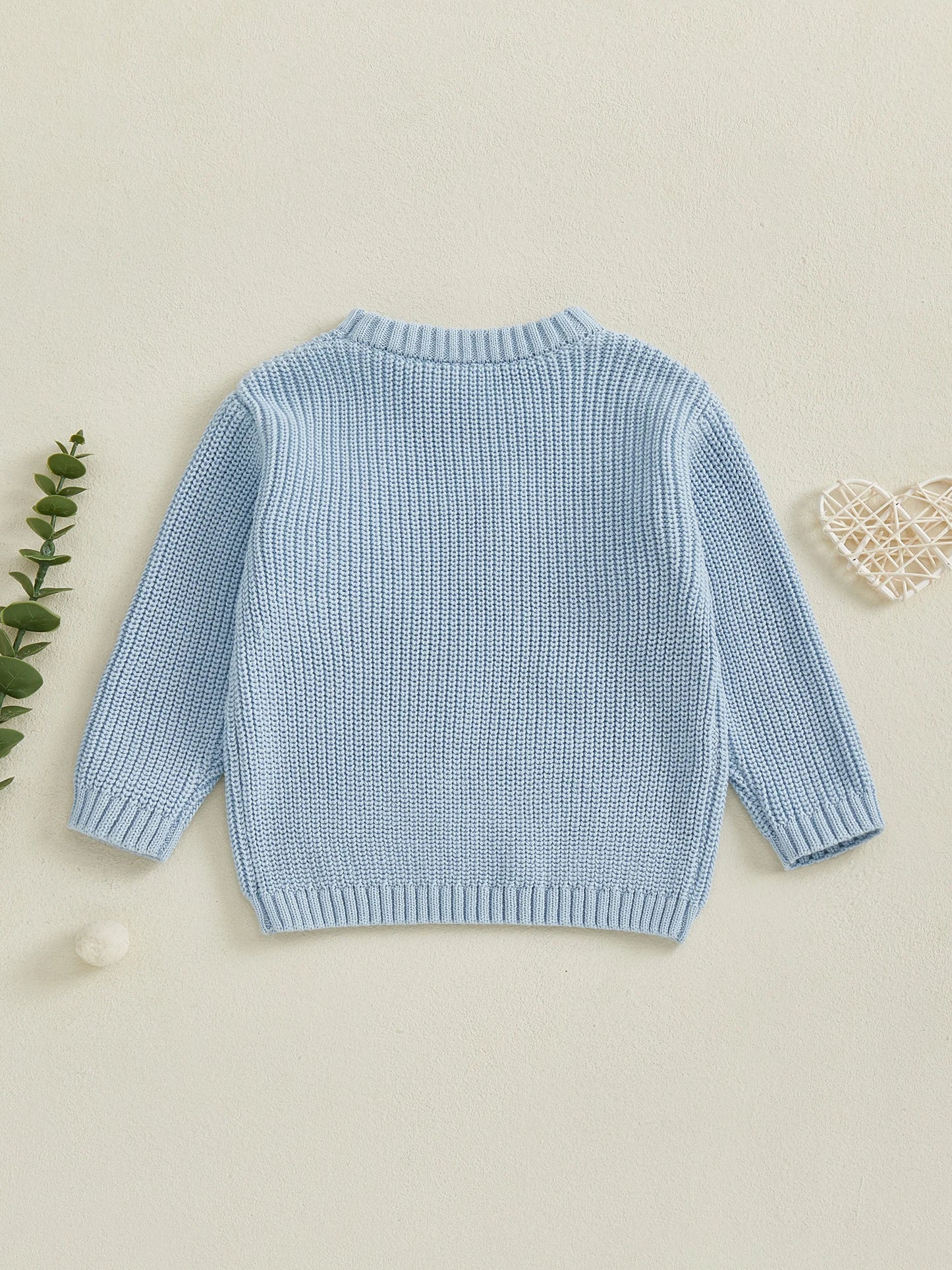 Toddler Unisex Knit Pullover Sweater Embroidered Golf Design