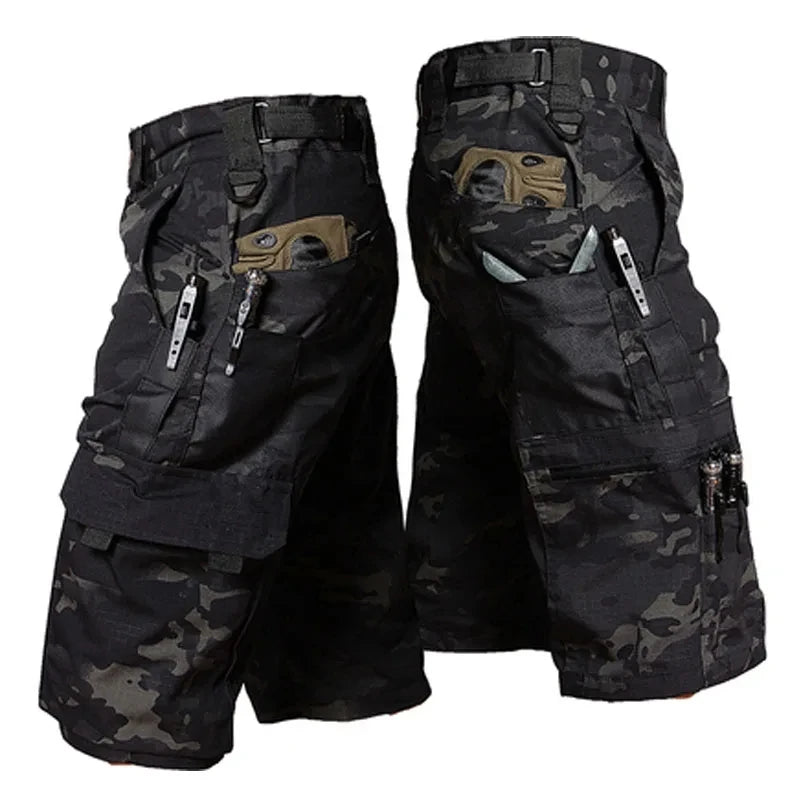 Camouflage Quick Dry Shorts For Men With Pockets For Hiking