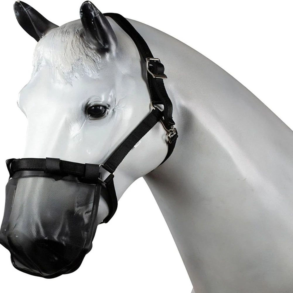 Horse Nose Protection Mesh Headgear Breathable Face Cover For Livestock
