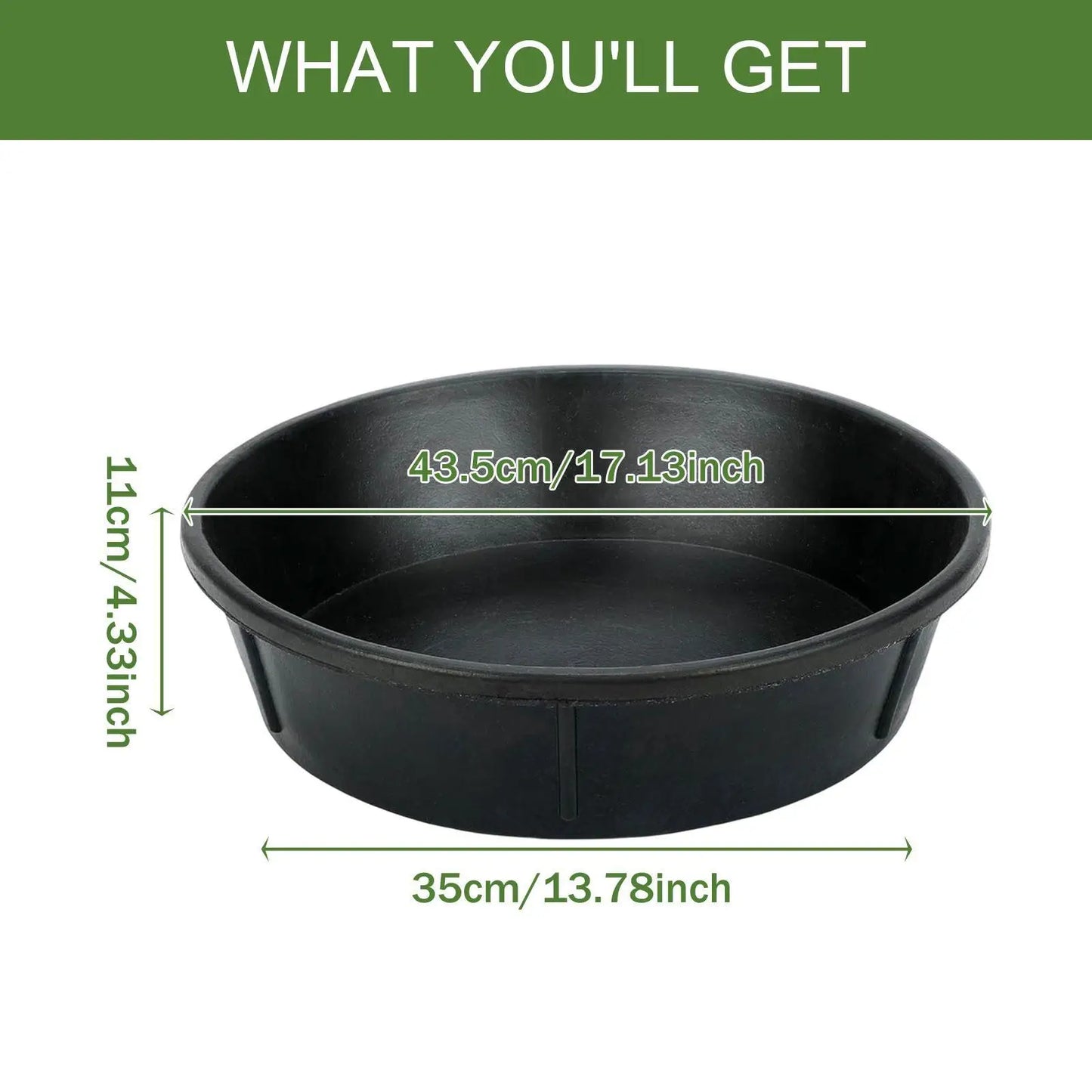 Horse feed Bucket Multipurpose Supply Utility Bucket Feeding Container feed Trough for Outside Farm Backyard Outdoor Ranch
