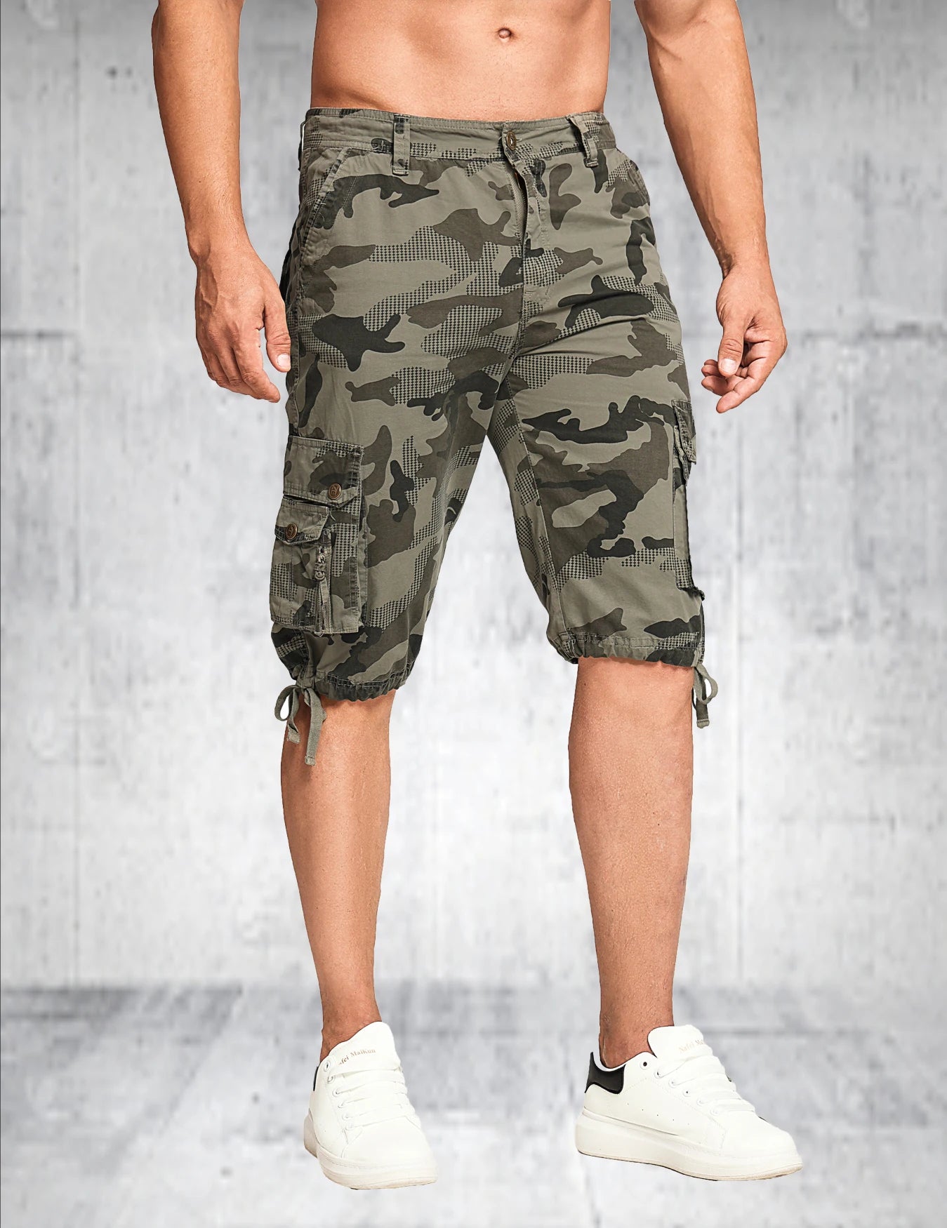 Men's Summer Workwear Shorts Regular Fit Cotton Casual