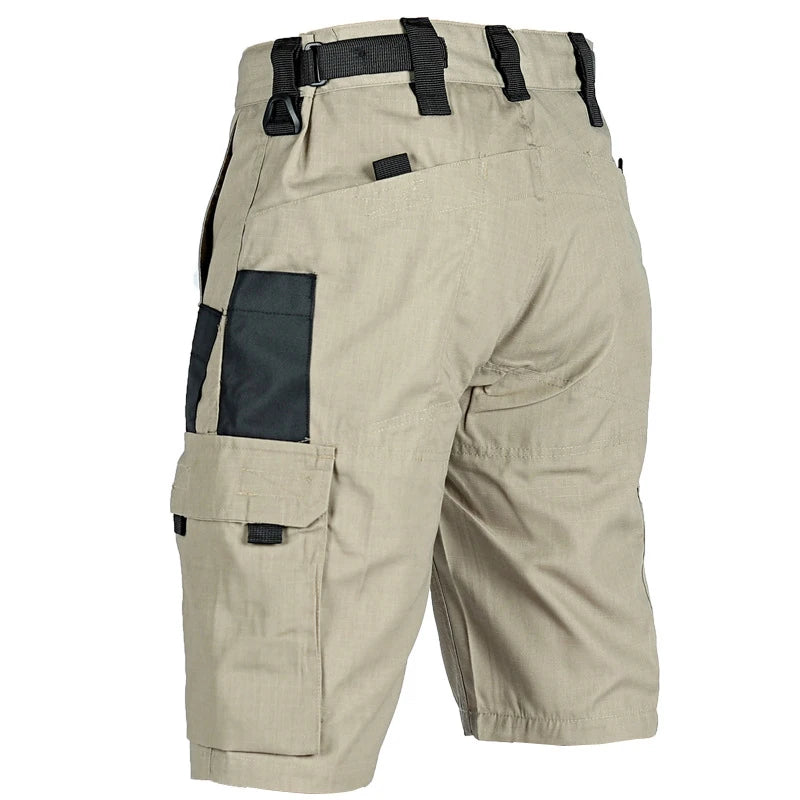 Men's Quick-Dry Tactical Cargo Shorts Multi-Pocket Waterproof