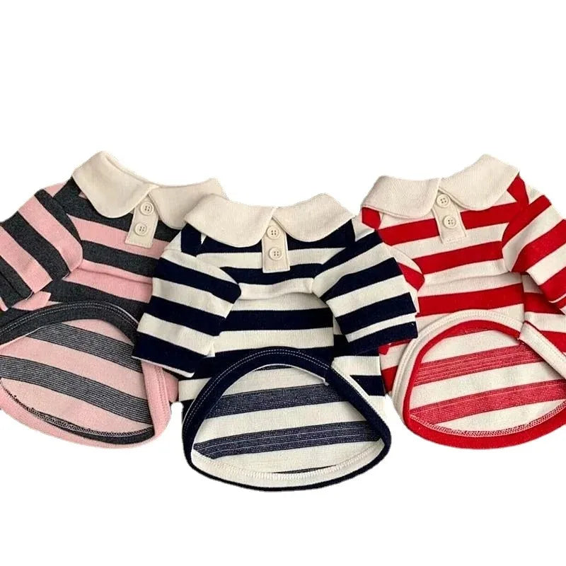 Cotton Summer Polo Shirt For Small And Medium Dogs