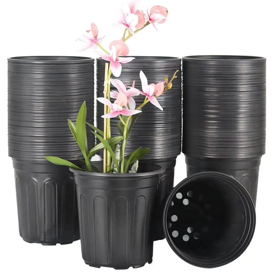 XMSJ Nursery Pots Plastic Plant Pots With Drainage Holes Succulents