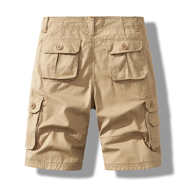 GQXAON Mens Cotton Cargo Shorts Tactical Hiking Fishing Streetwear