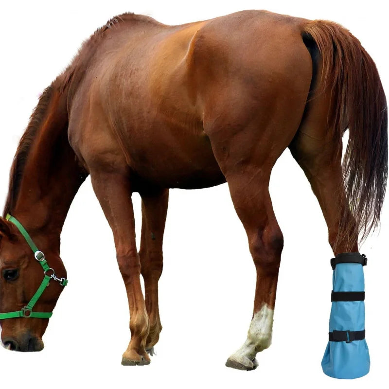 Heavy Duty Hoof Soaking Boots With EVA Pads Leakproof For Equine Care