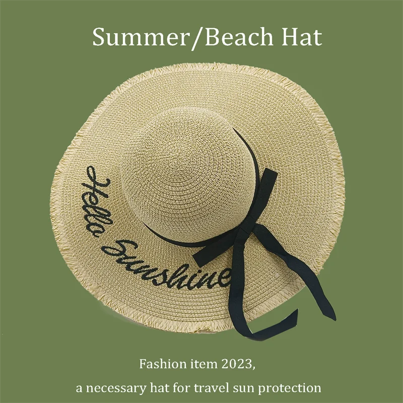 TrancyfineCN Unisex Straw Fedora Hat Travel Beach Sun Hat