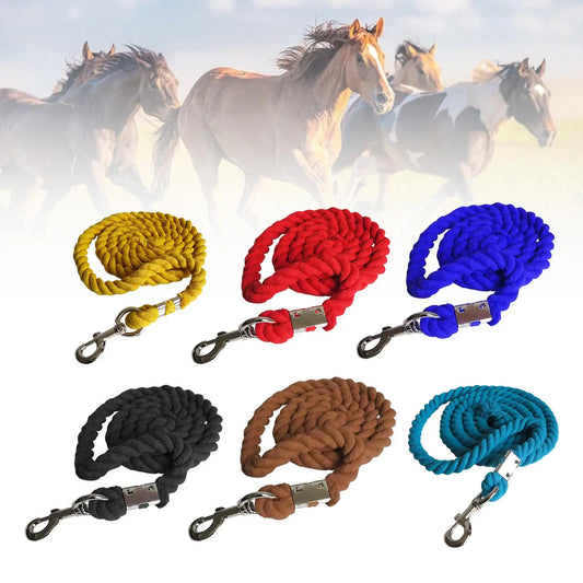 Tooyful Horse Lead Rope Durable Handmade Soft Bolt Snap Swivel