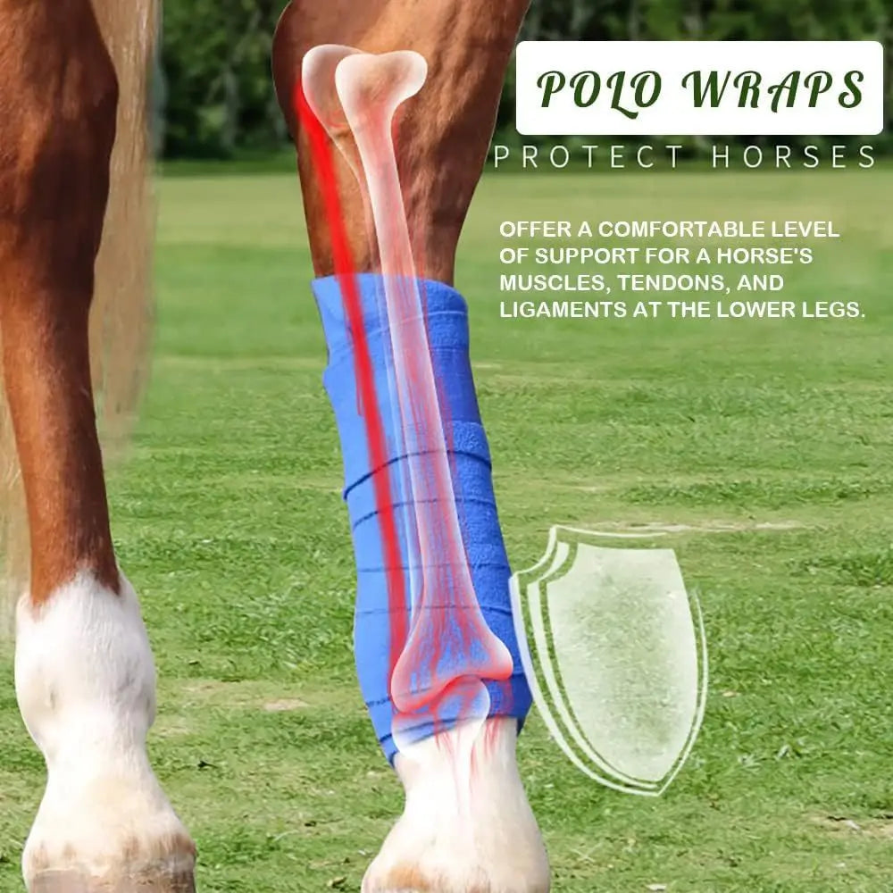 Polar Fleece Horse Leggings AntiBulging Tendon Protection For Equestrian Racing