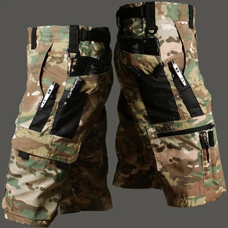 Camouflage Quick Dry Shorts For Men With Pockets For Hiking