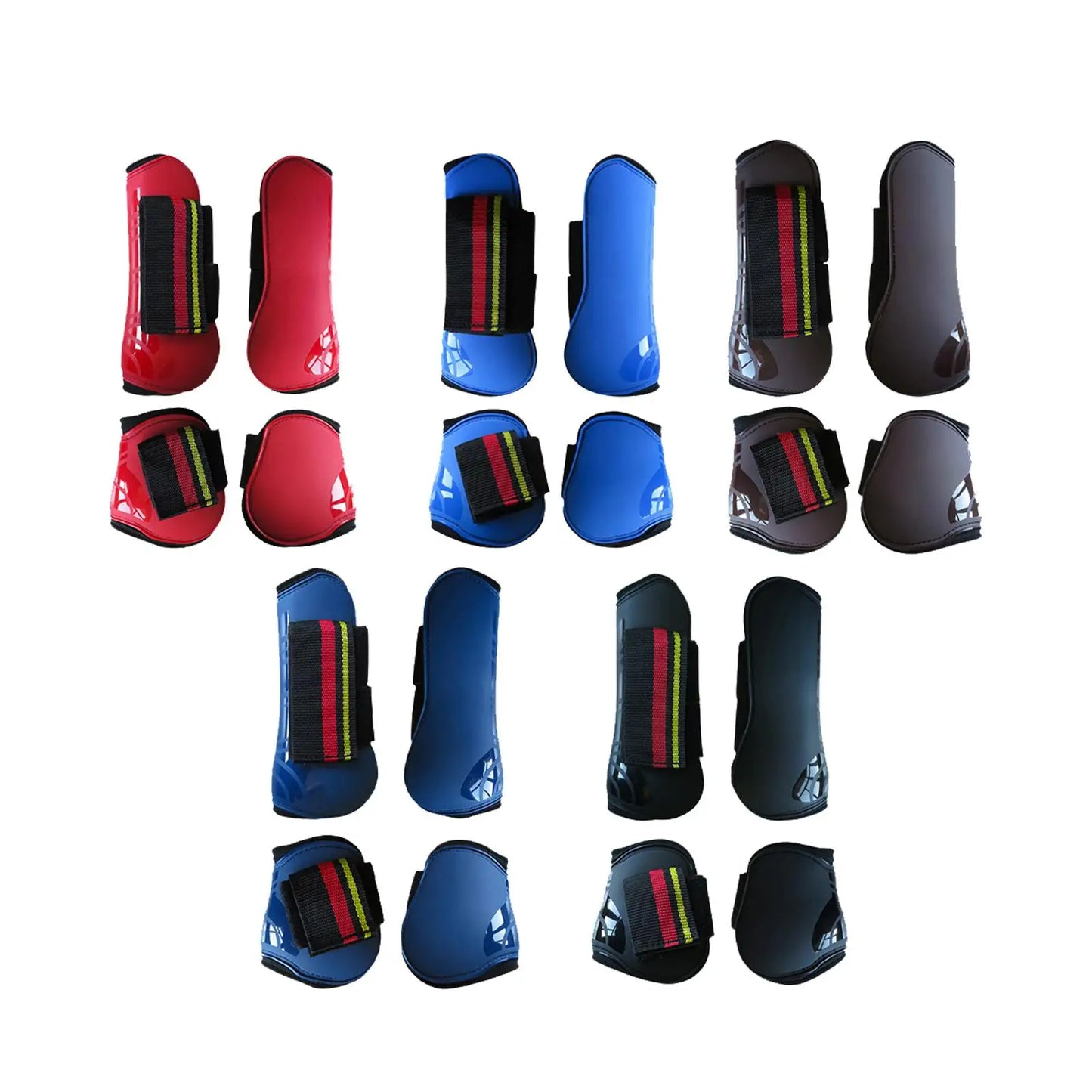 Horse Tendon Boots 4Pcs Lightweight Leg Guards For Cross Country