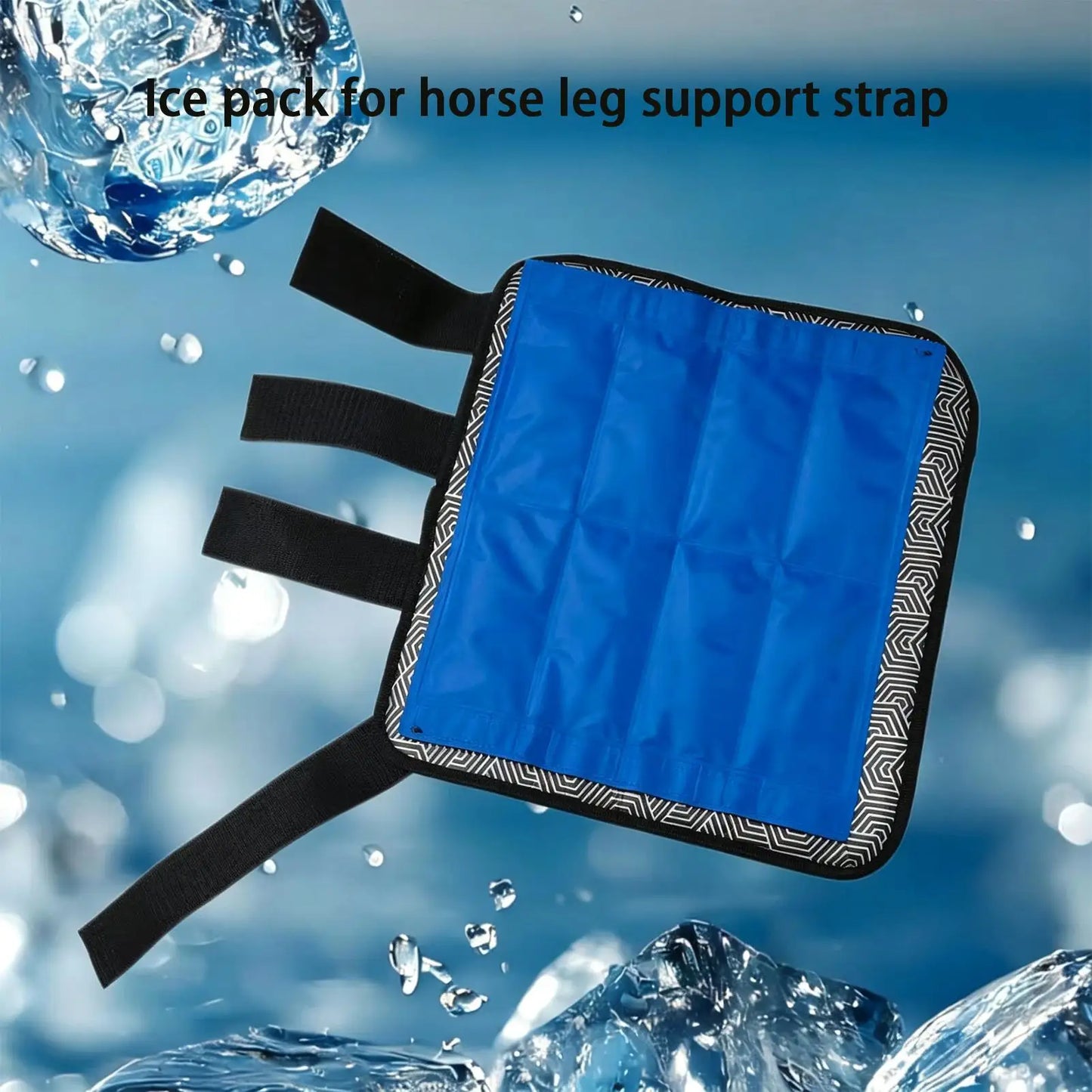 Equine Ice Boots Reusable Cooling Wrap for Horse Legs Ankles