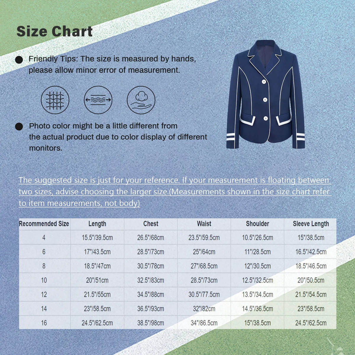 FEESHOW Girls Equestrian Riding Jacket Horse Racer Cosplay Blazer Outerwear