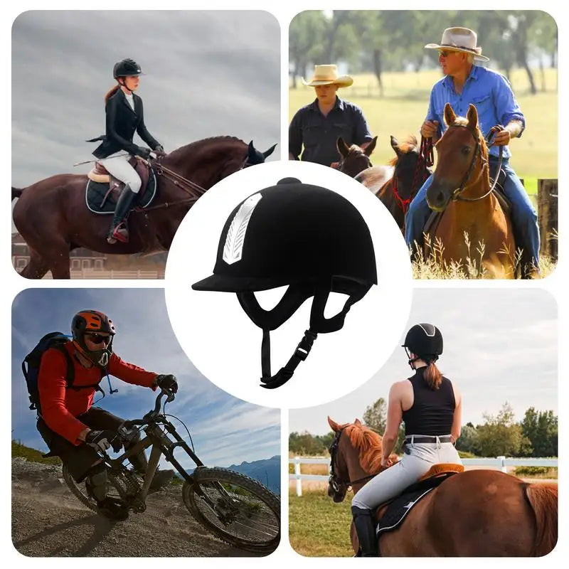 Equestrian Horse Riding Helmet Breathable ABS Safety Headgear