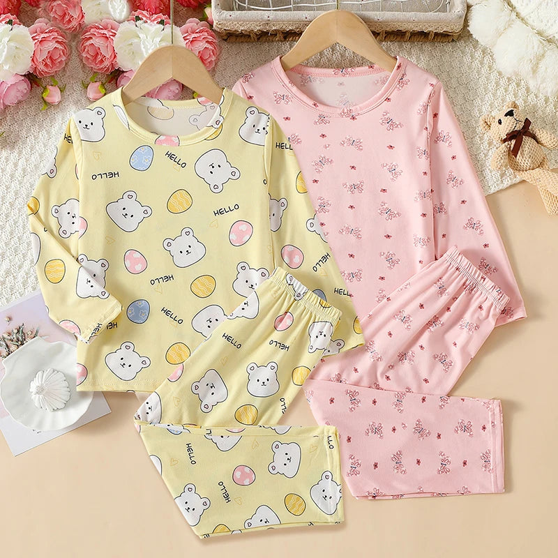Unisex Kids Summer Shorts Set Two Piece Outfit For Home And Outdoors