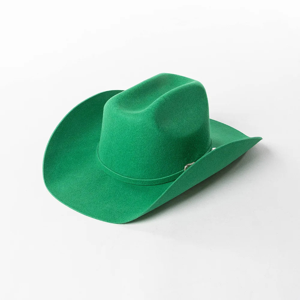 USPOP 100 Wool Felt Cowboy Hat Belt Buckle Wide Brim