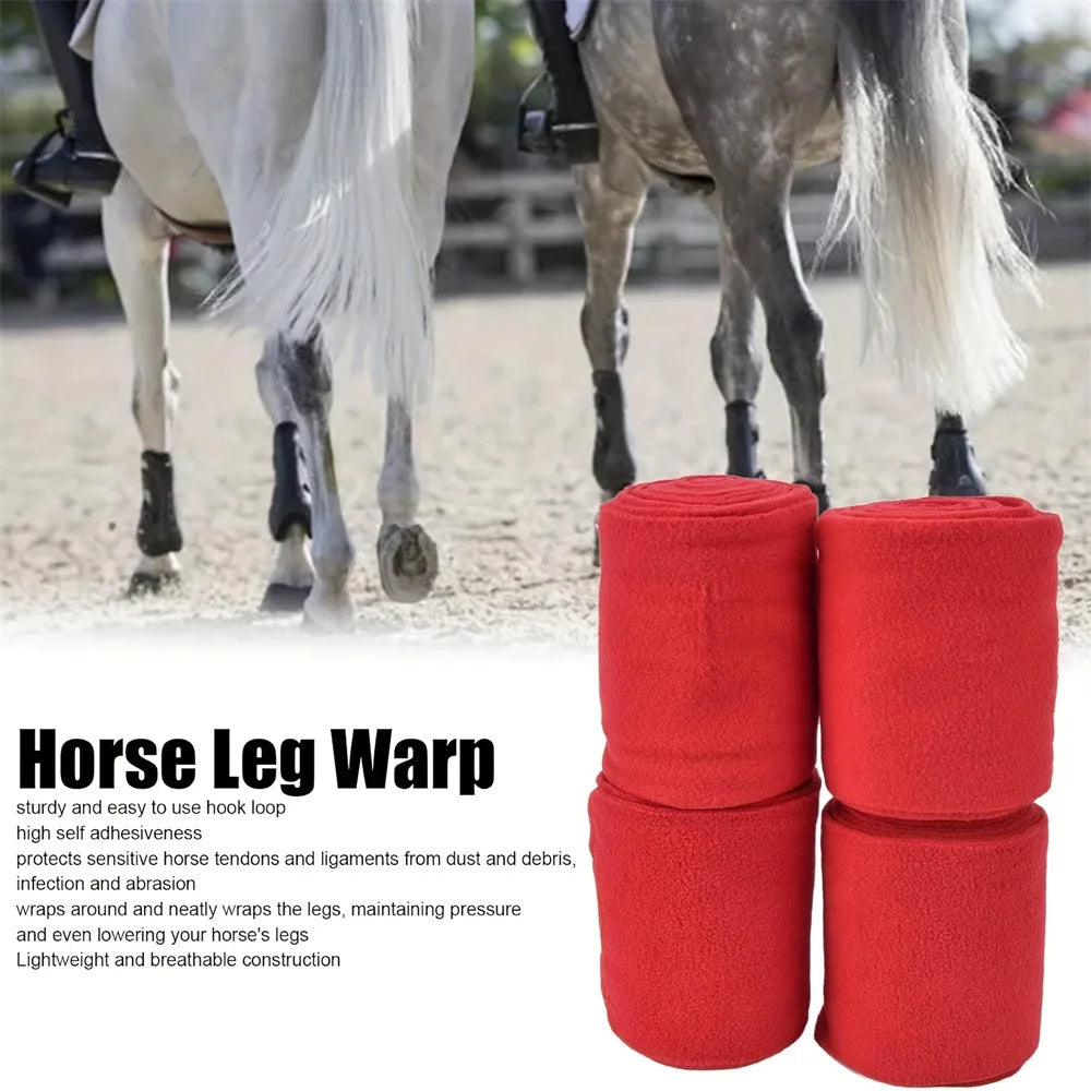 Polar Fleece Horse Leggings AntiBulging Tendon Protection For Equestrian Racing