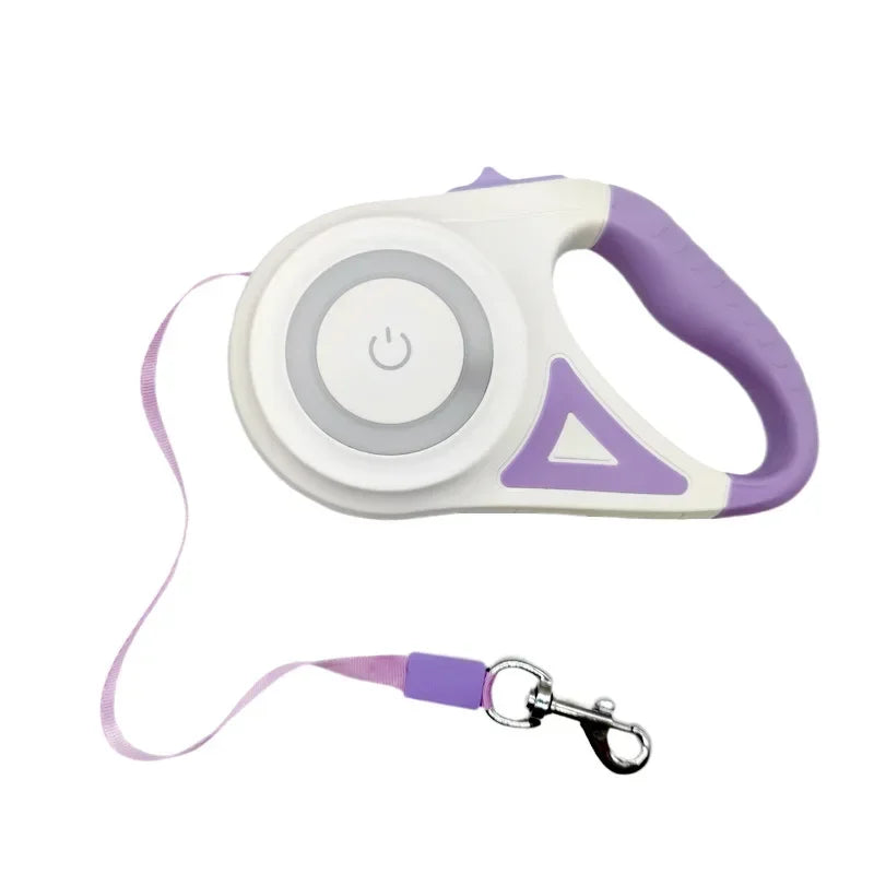 NONECN LED Luminous Retractable Dog Leash For Medium Dogs