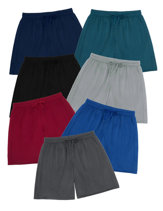 NONECN Men's Quick Dry Polyester Sports Shorts With Elastic Pocket