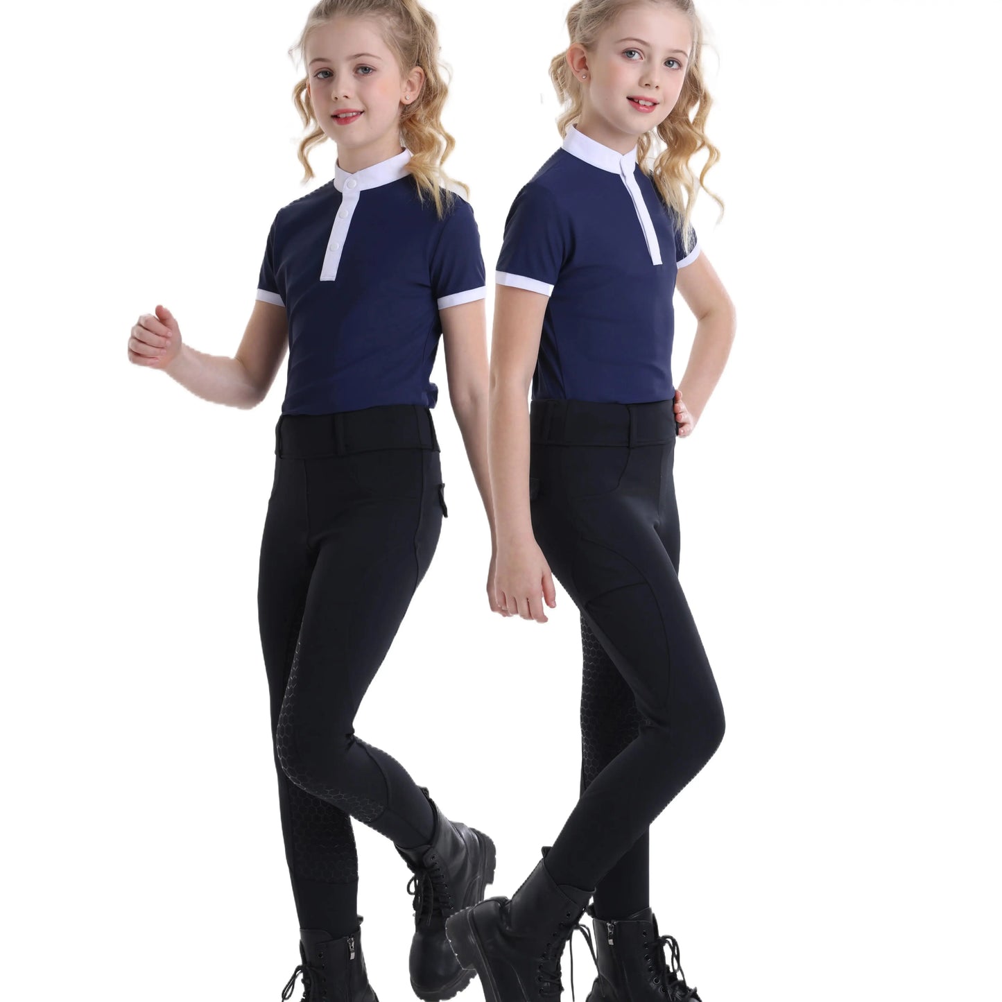 UURUUCN Summer Girls Equestrian Riding Pants Full Silicone