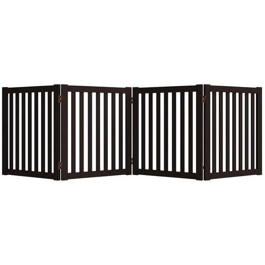 Foldable Wooden Pet Gate for Indoor Use