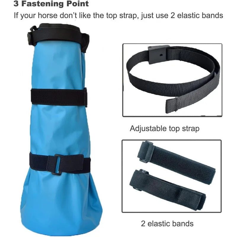 Heavy Duty Hoof Soaking Boots With EVA Pads Leakproof For Equine Care