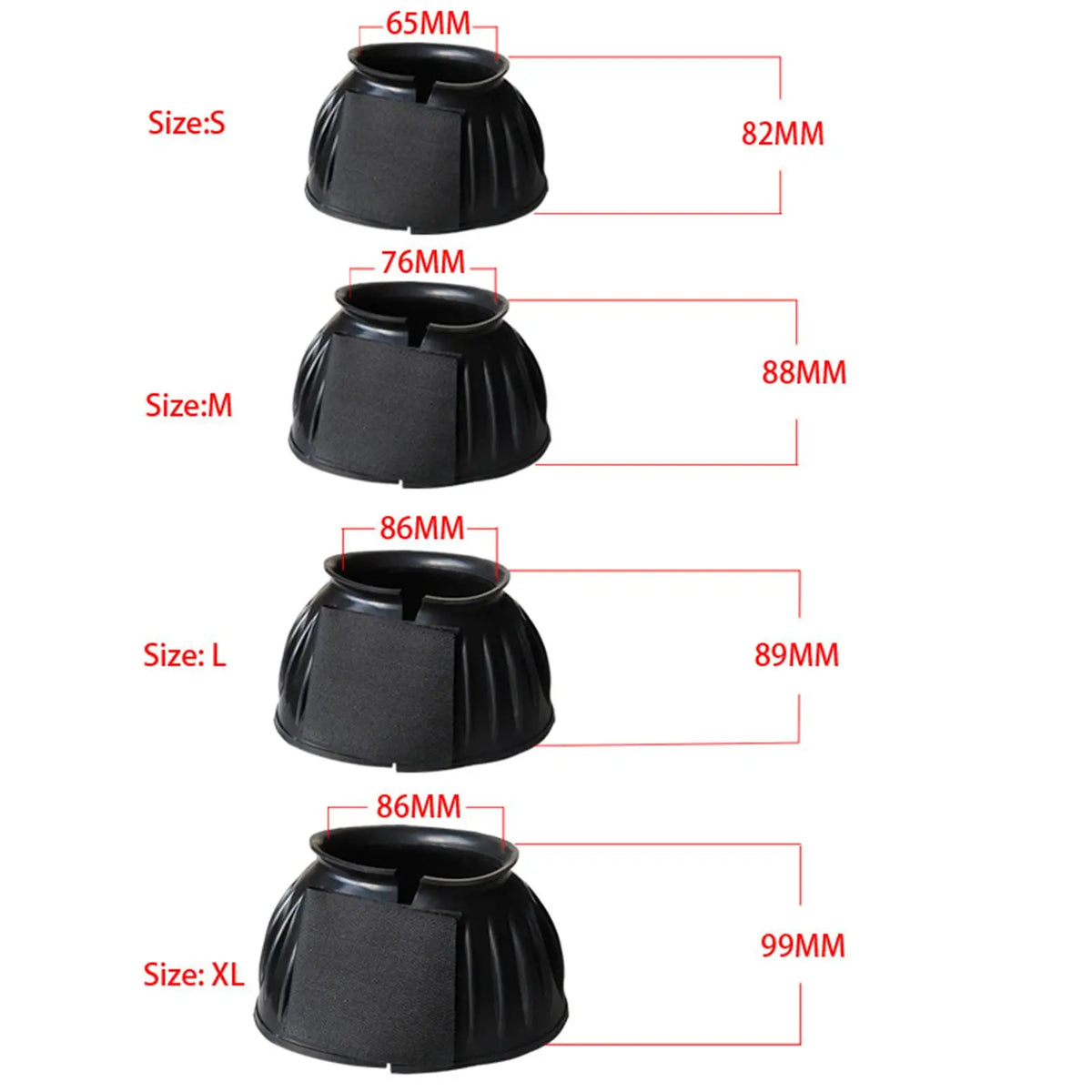 Horse Bell Boots Overreach Equine Hoof Protector Guard