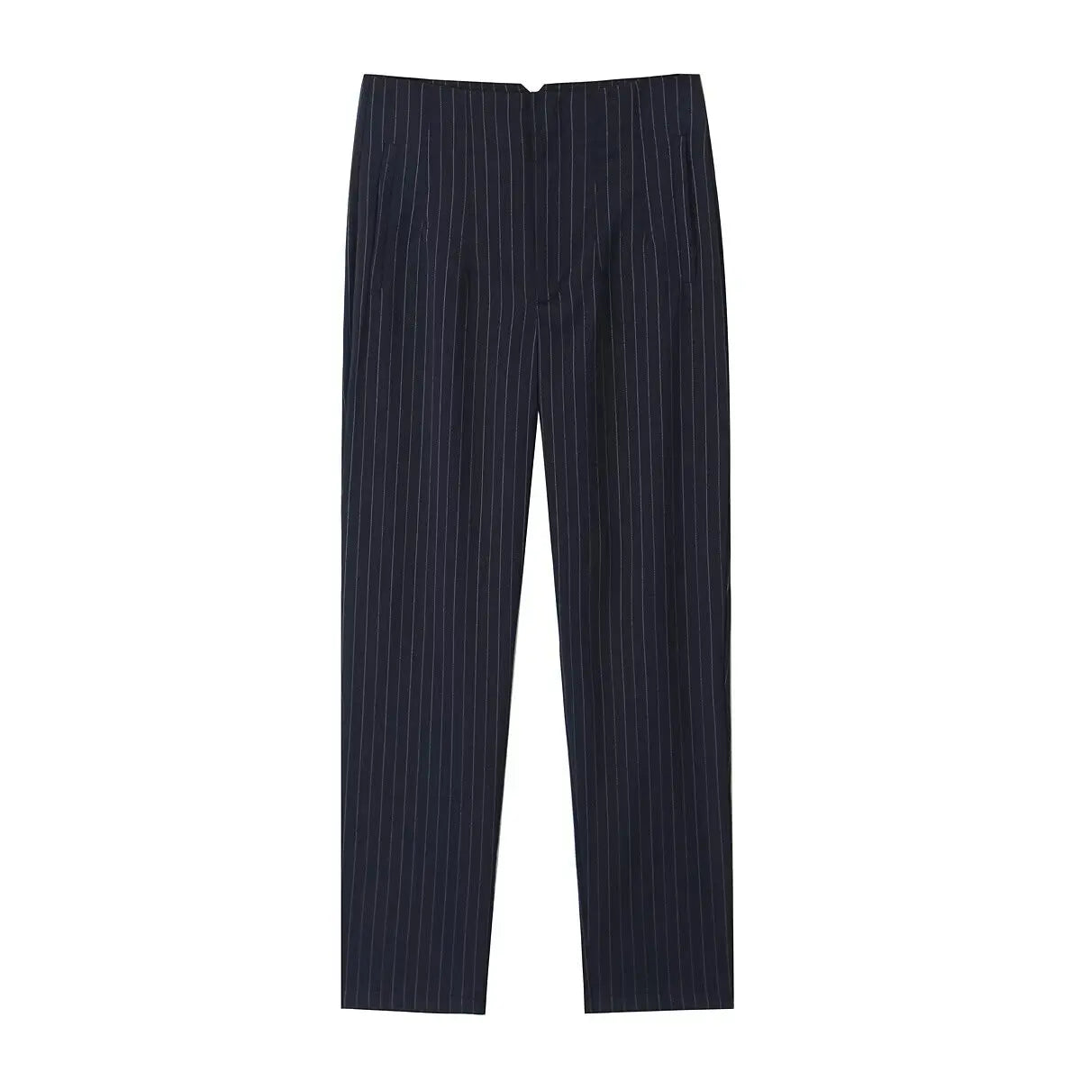 Others High Waist Casual Pants For Women Slim Fit Polyester