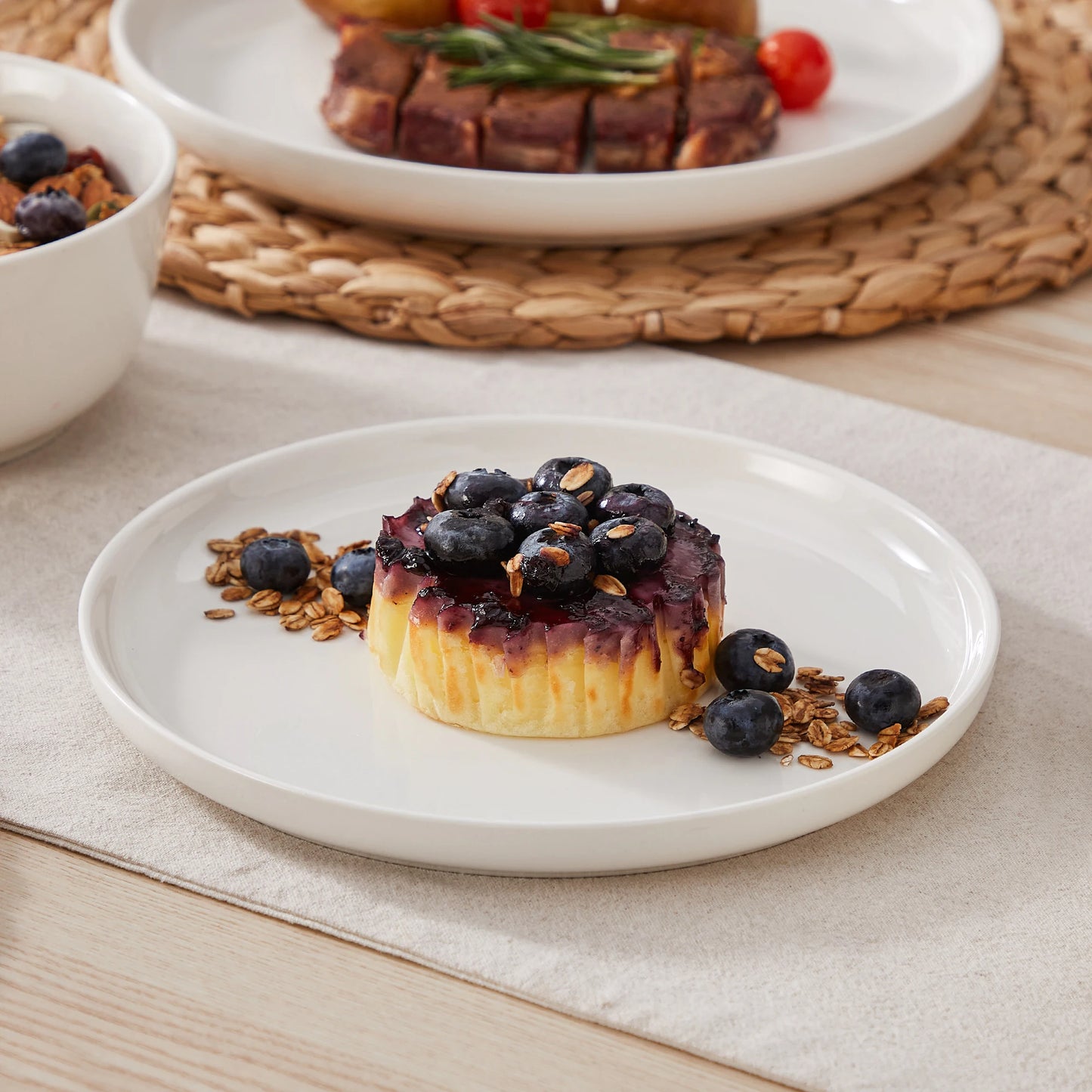 Malacasa Premium Ceramic Dinnerware Set With Bowls