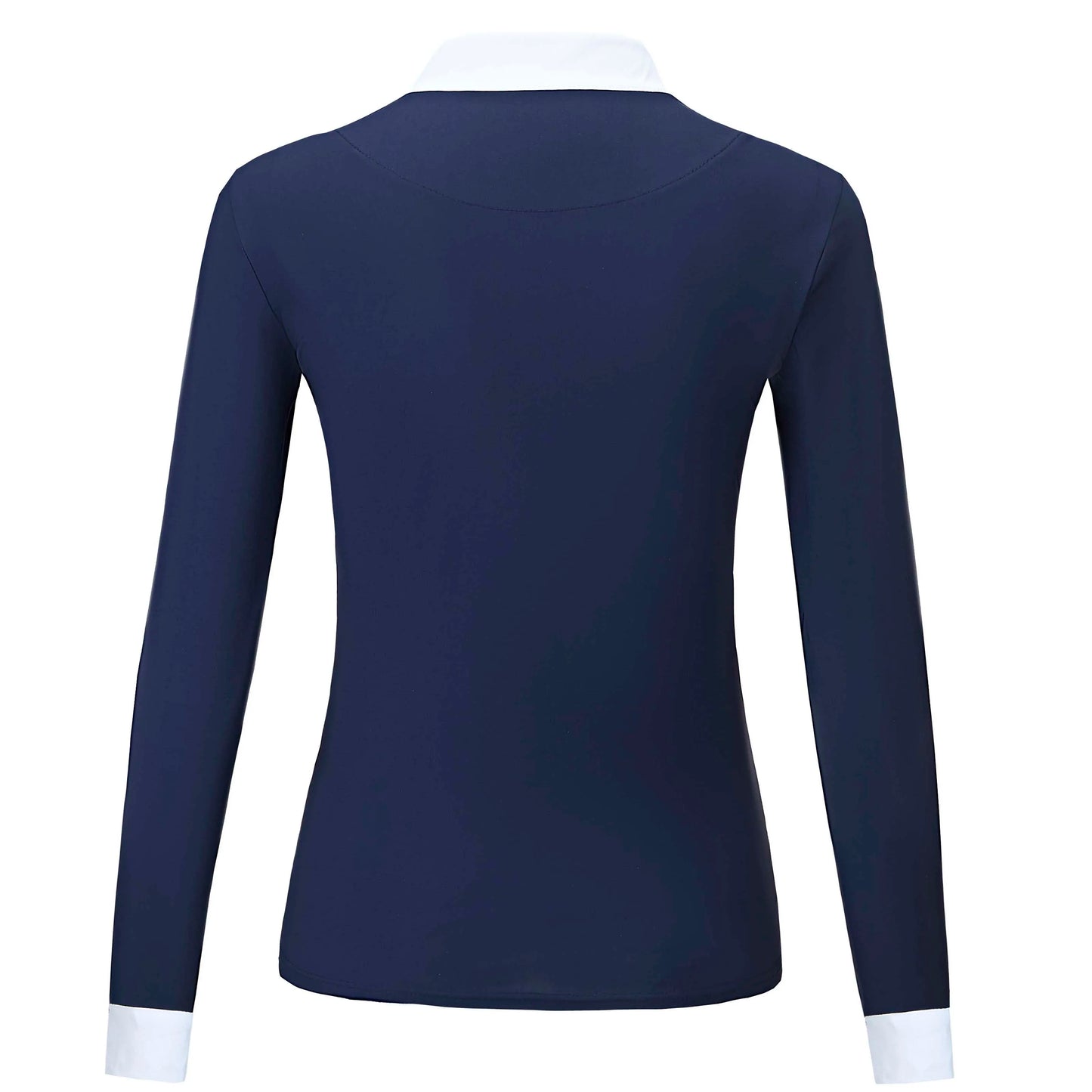 UURUU Women Equestrian Long Sleeve Polo Shirt Slim Fit