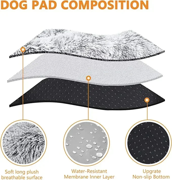 Detachable for Cleaning Small Dog Beds Ultra Soft Dog Beds Plush Dog Beds Cat Beds Suitable for Small Medium and Large Dog Beds