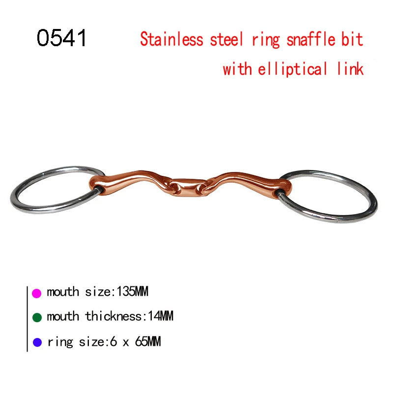 Stainless Steel Eggbutt Snaffle Bit For Horse Training