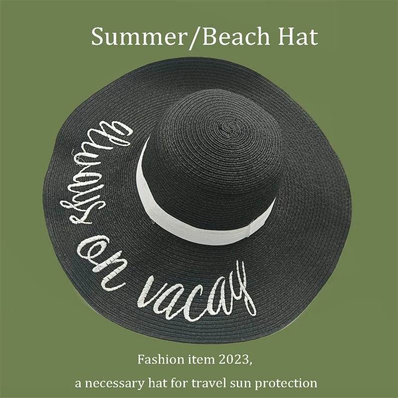TrancyfineCN Unisex Straw Fedora Hat Travel Beach Sun Hat