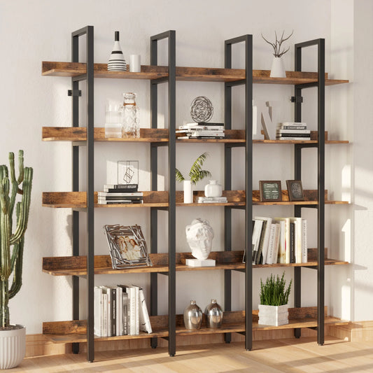 IRONCK 5 Tier Etagere Bookcase Open Shelves Home Office