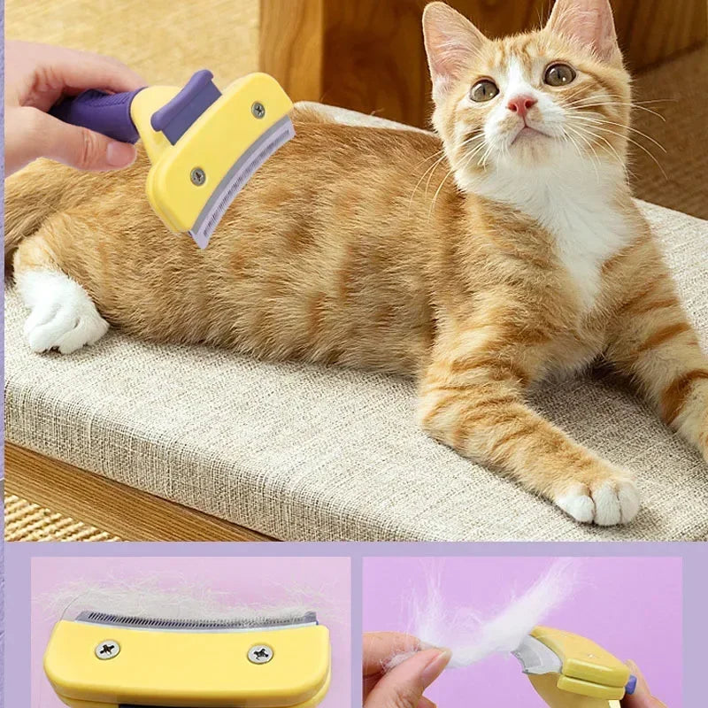 Pet Hair Remover Knotting Comb For Dogs And Cats Grooming Brush