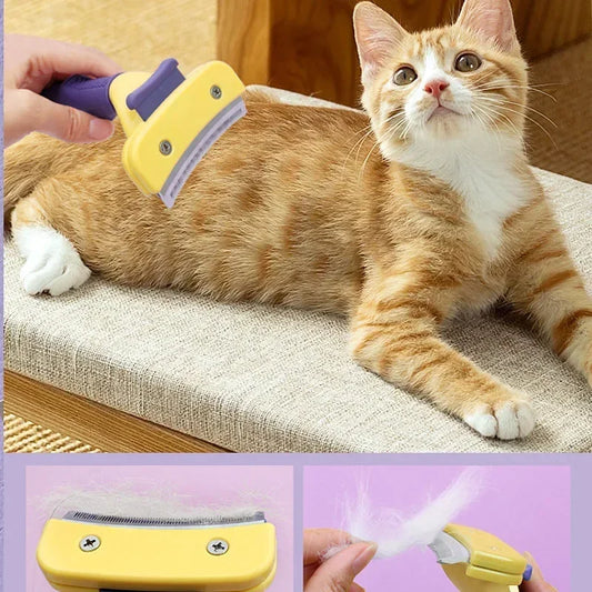 Pet Hair Remover Knotting Comb For Dogs And Cats Grooming Brush