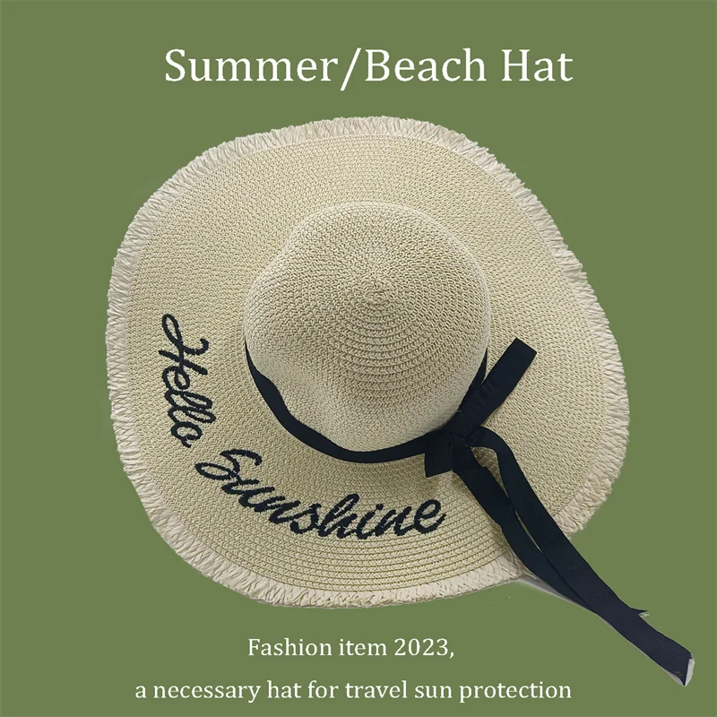 TrancyfineCN Unisex Straw Fedora Hat Travel Beach Sun Hat