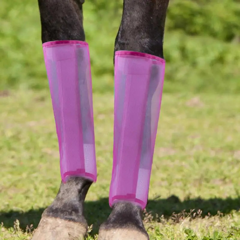 Horse Leg Guards Reusable Fly Boots For Horses Breathable
