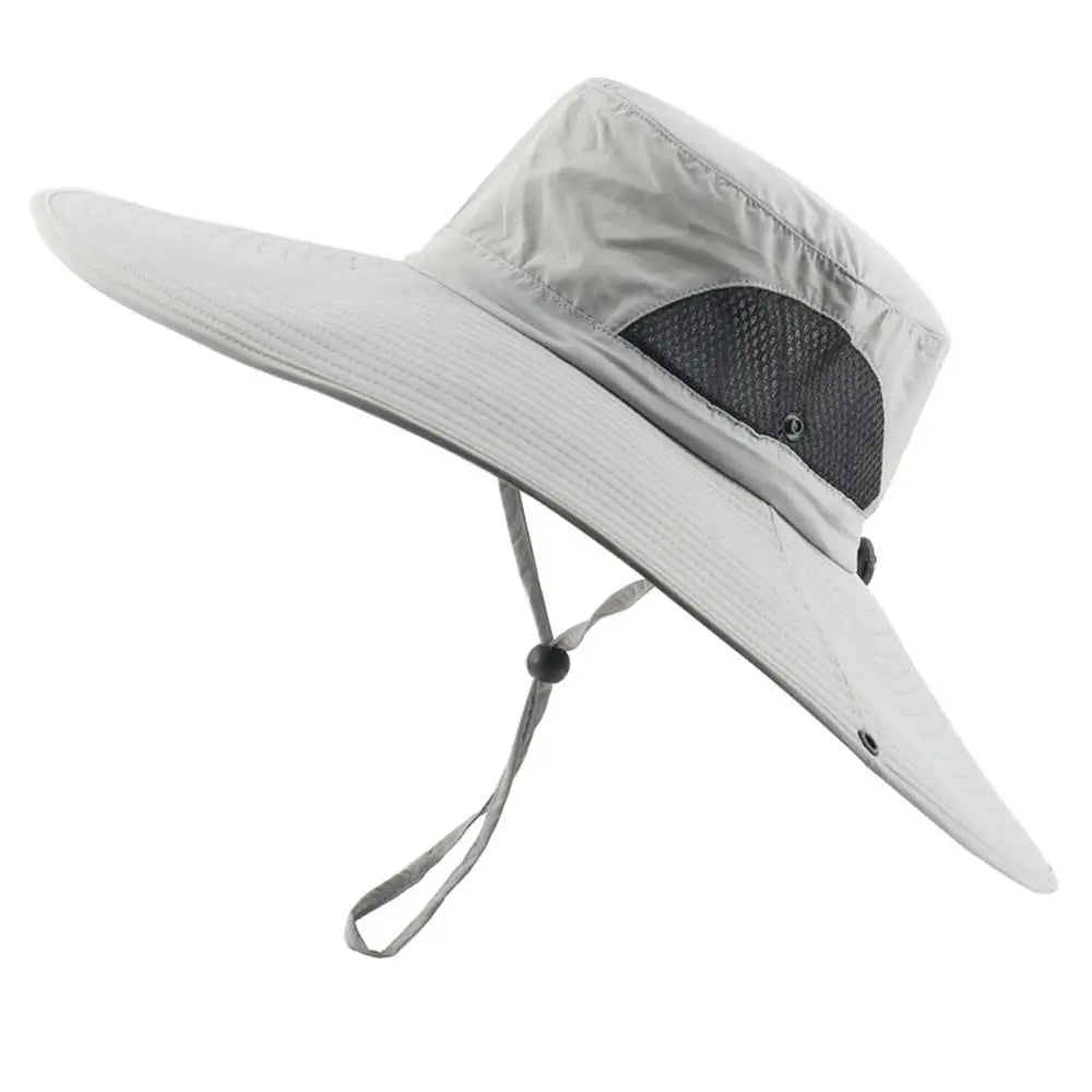 Men Women Wide Visor Brim Hat Boonie Bucket Cap Summer Fishing UV Sun Protection Breathable Caps