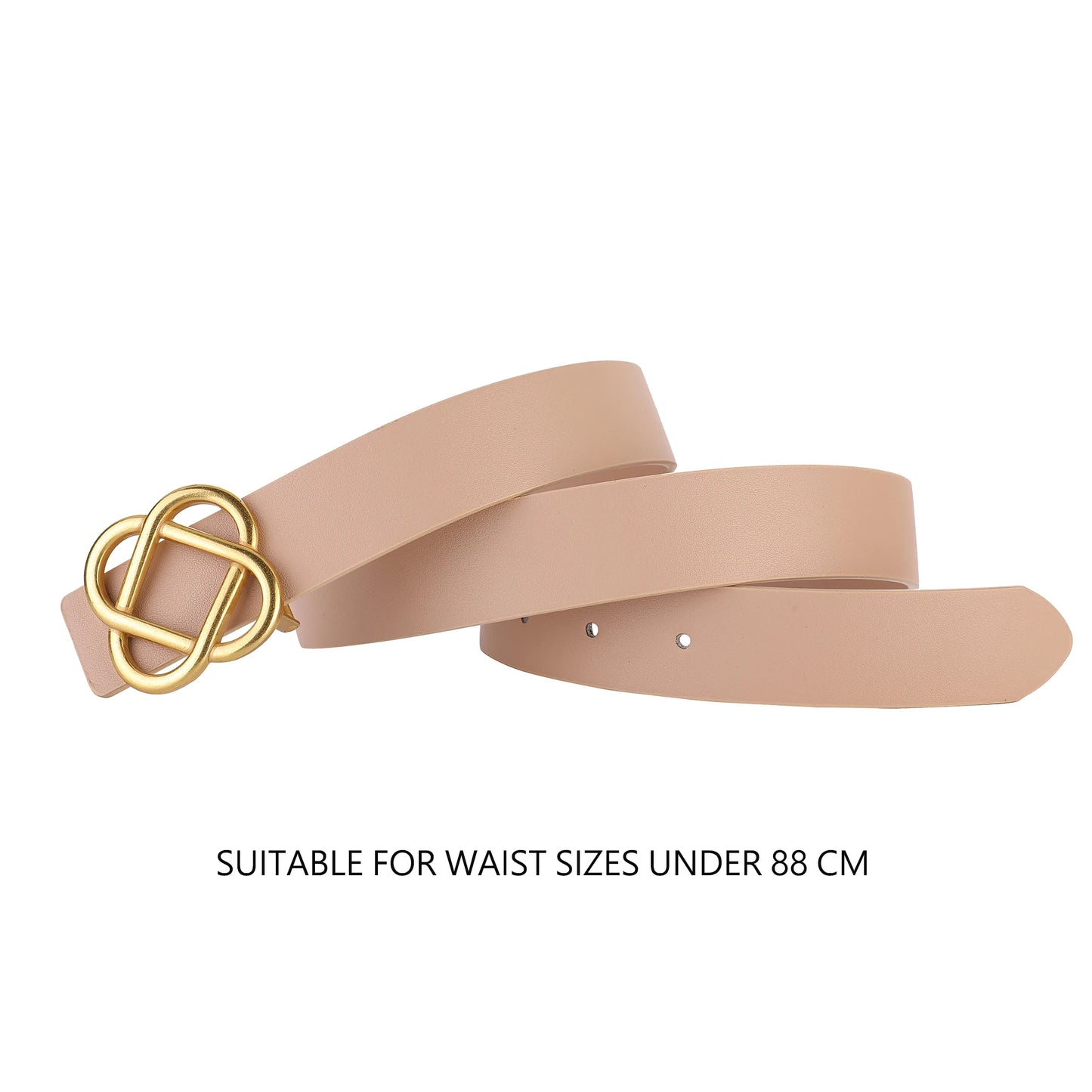 Suede Cowhide Belt For Women Vintage Style Retro Buckle