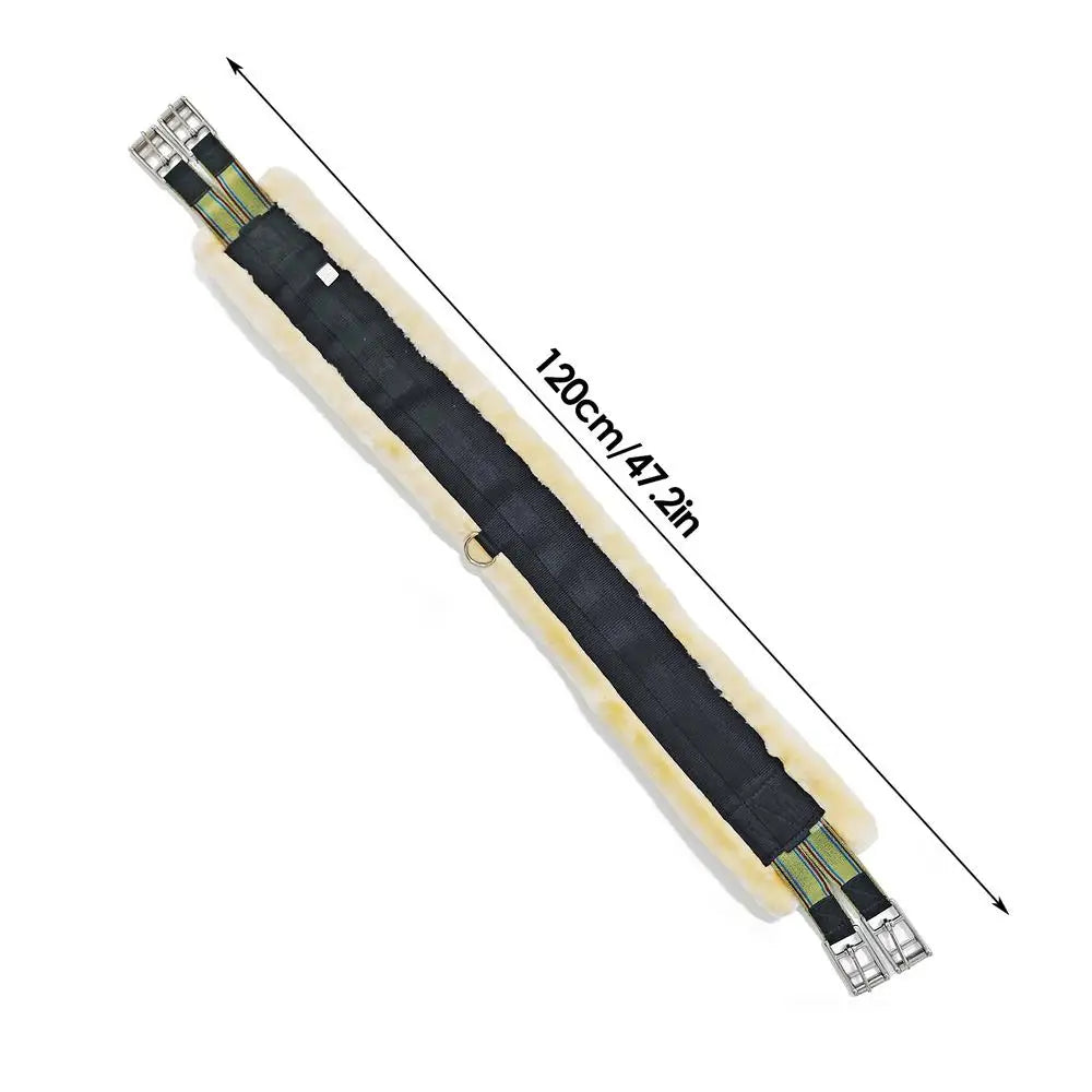 Fleece English Girth With Elastic Stainless Steel Hardware
