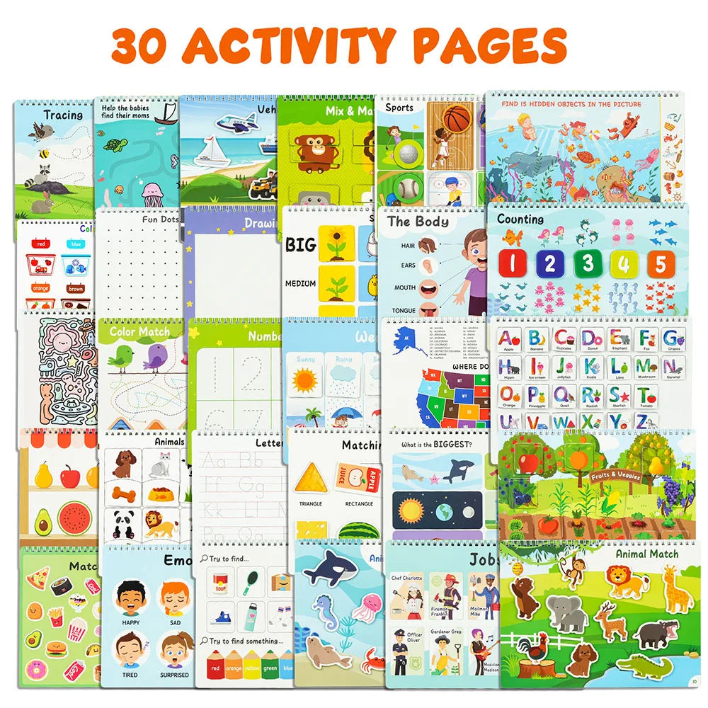 Busy Book for Toddlers and Preschool Learning Activities Autism Toys